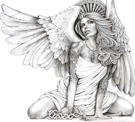 2017 The Beautiful Angel Anjos Desenhos Para Tatuagem E