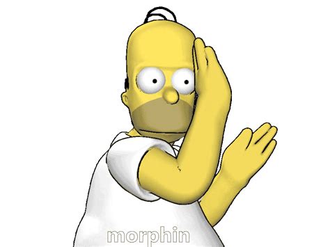 Happy Homer Simpson Sticker By Morphin For Ios And Android Giphy