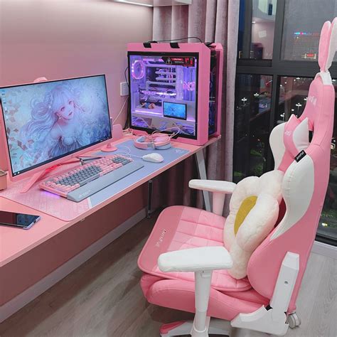 Check Out My Pink Gaming Room Design Redtom Good Things You Like