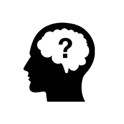 Thought Question Brain Icon Thinking Person Png Download 10001000