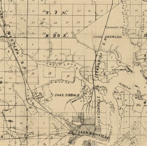 Big Changes In Florida On 2 Duval County Maps Old Maps Blog
