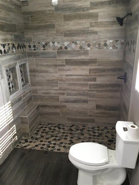 Mohawk Tile Stage Pointe Color Coffee Bean 6x24 On The Floor With Color