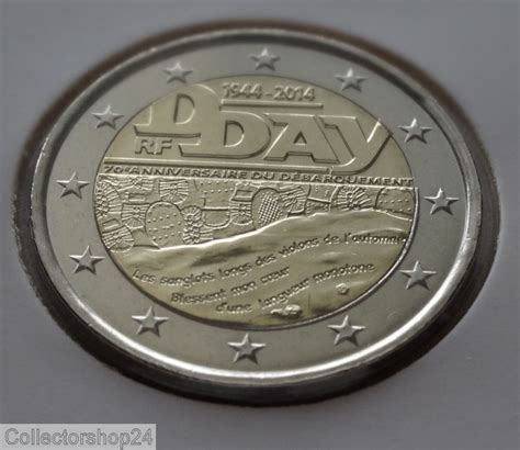 France 2014 2 Euro D Day 70th Anniversary Of The Normandy Landing P8495