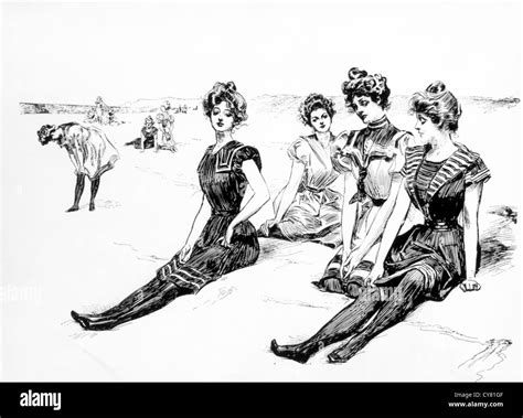 Vintage Girls Beach Cut Out Stock Images And Pictures Alamy