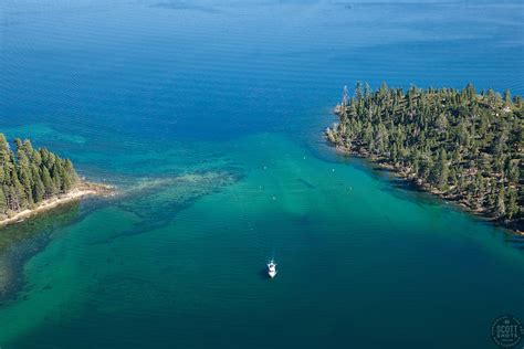 Emerald Bay Entrance Aerial Scott Shots Photography Truckee Lake