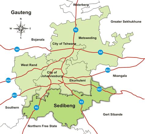 Sedibeng District Municipality Tourism Maps