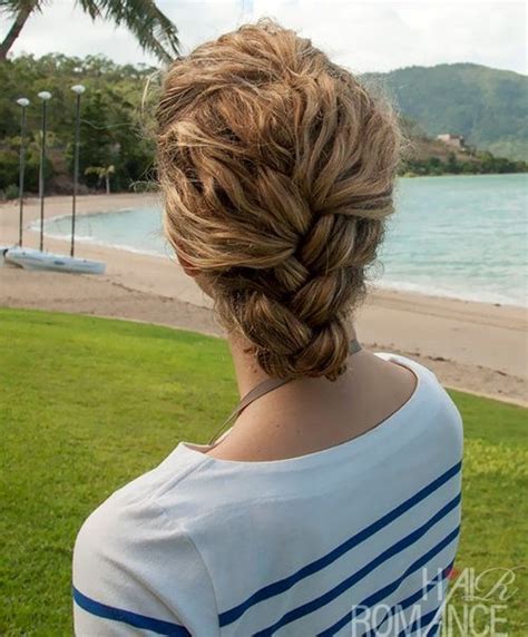 Easy Braided Updo For Curly Hair Dookie Braids Braids With Curls Braids With Beads French