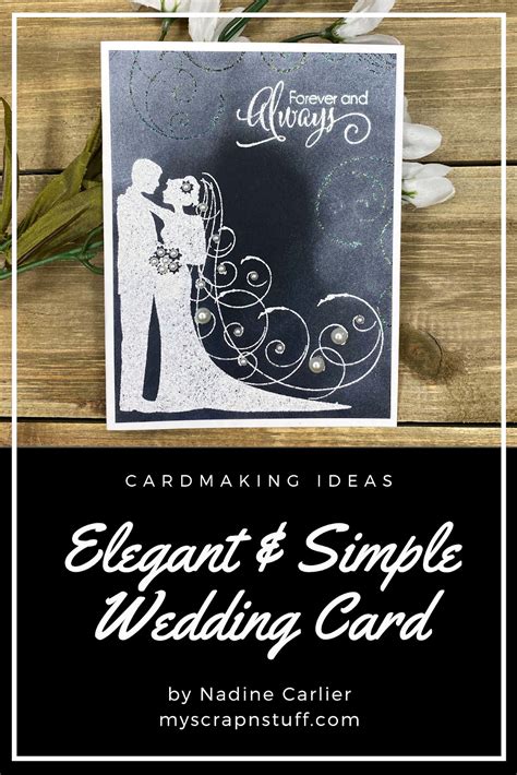 Simple And Elegant Wedding Card ~ Nadine Carlier