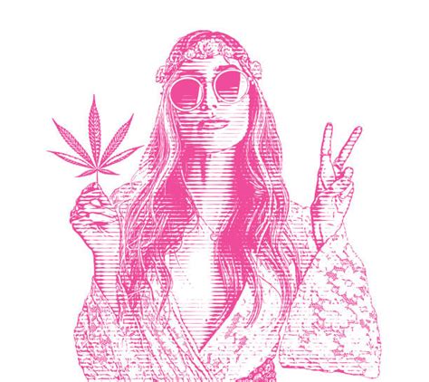 Femme Hippie Vectoriels Et Illustrations Libres De Droits Istock