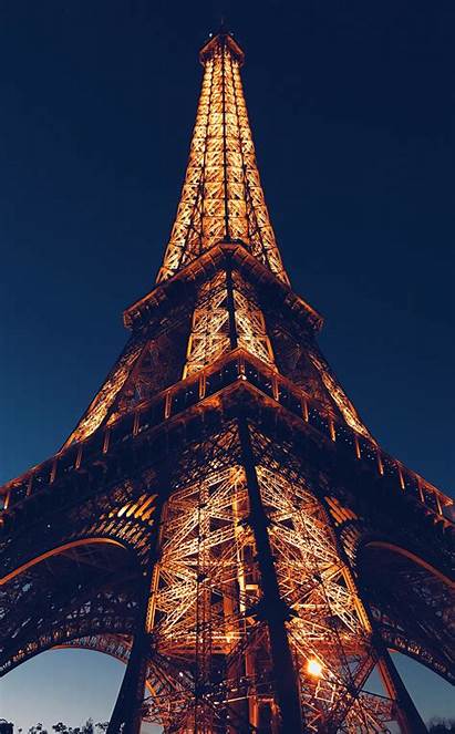Tower Eiffel Paris Night Architecture Wallpapersmug Iphone