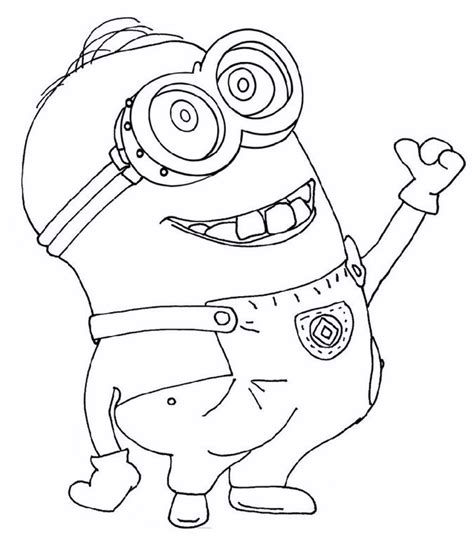 6 Cute Minions Coloring Pages