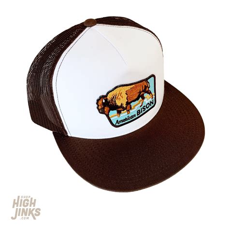 American Bison Flat Brim Trucker Hat