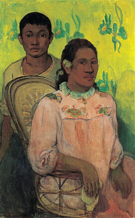 Paul Gauguin Jeune Fille Et Gar On De Tahiti Henri Matisse