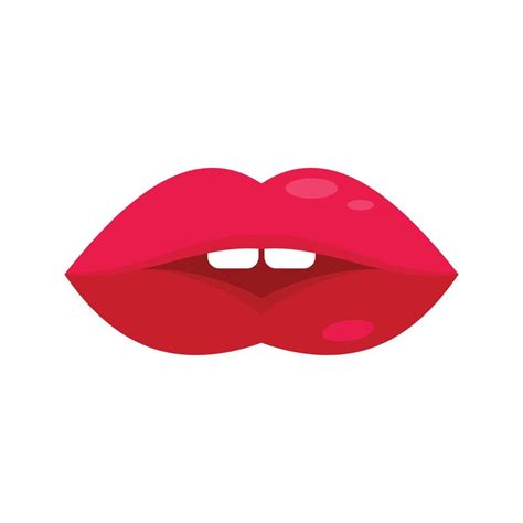 sensual kiss icon flat isolated vector 15062022 vector art at vecteezy