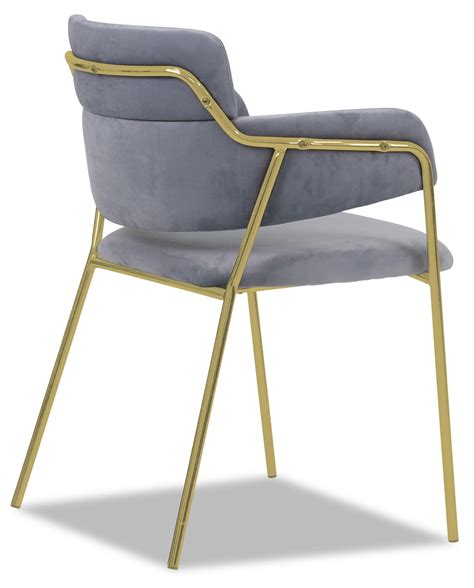 Vidaxl tub chair armchair with footrest artificial leather gold seating home. Emmiel Chair with Gold Legs (Grey) | Furniture & Home ...