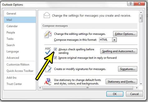 How To Automatically Spell Check Emails In Outlook 2013 Pinatech