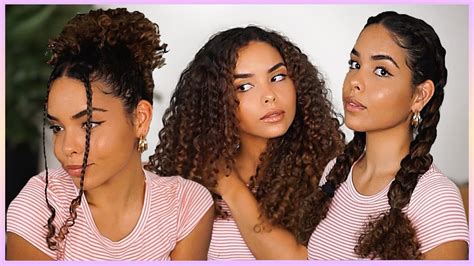 8 Quick And Easy Curly Hairstyles Youtube