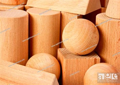 Wooden Geometric Shapes Stock Photo Picture And Low Budget Royalty
