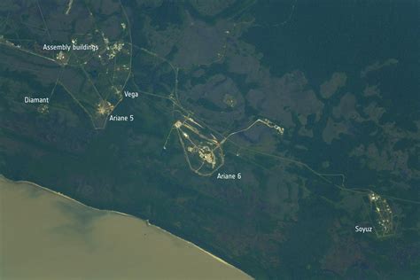 Esa Europes Spaceport Seen From Space