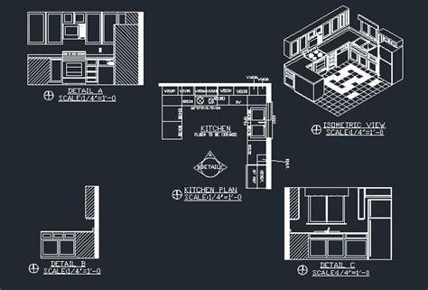 Kitchen Cad Files Dwg Files Plans And Details