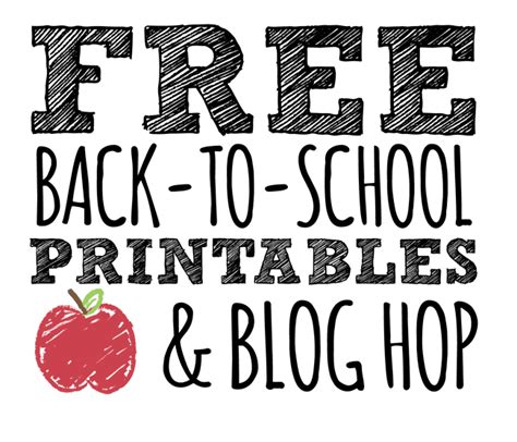 Free Printables For Back To School Happy Home Fairy