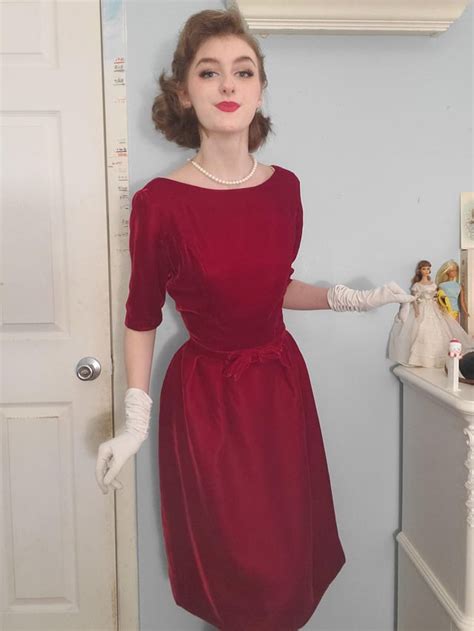 vintage late 50s early 60s dress happy holidays everyone vintagefashion