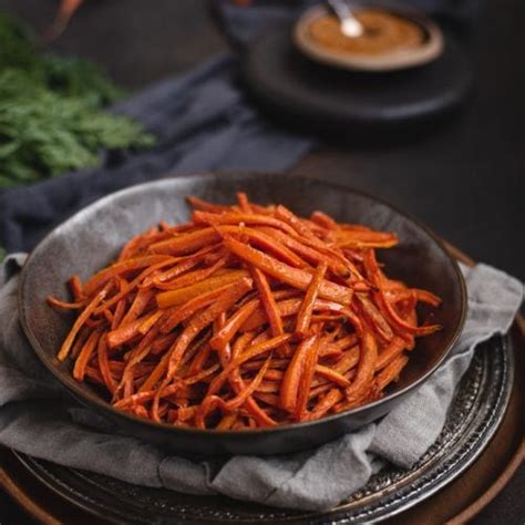 Curry Carrot Fries With Peanut Sauce Feasting Not Fasting