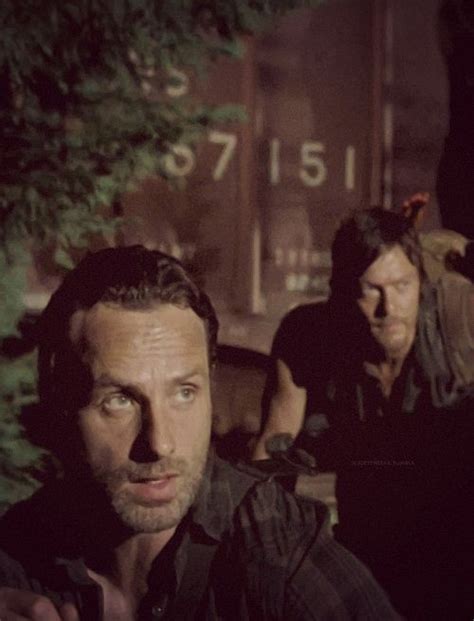 The Walking Dead Andrew Lincoln As Rick Grimes And Norman Reedus As Daryl Dixon Walking Dead