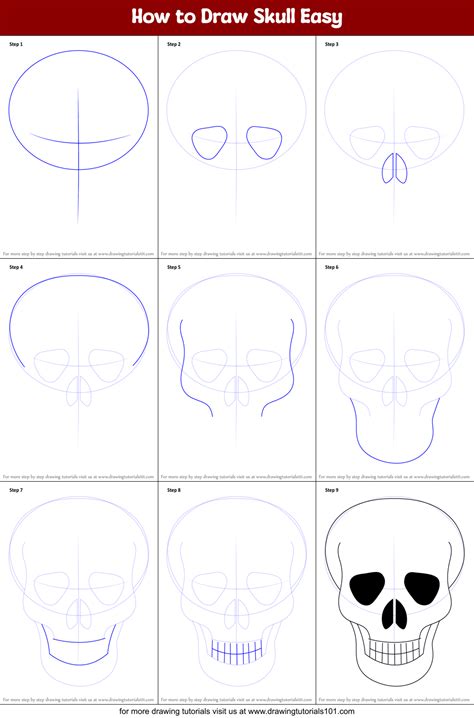 How To Draw Skull Easy Skulls Step By Step