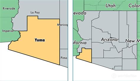 Yuma County Arizona Map Of Yuma County Az Where Is Yuma County