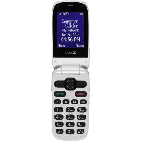 Consumer Cellular 626 Flip Bgdy Doro Phoneeasy 626 In Burgundy Sears