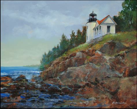 Bass Harbor Lighthouse Bansemer Studio And Gallery Of Fine Art