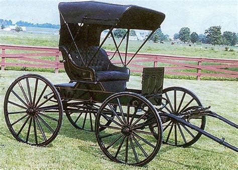 Horse Drawn Buggy Carriage Late 1800s Doctor Type Amish Restored