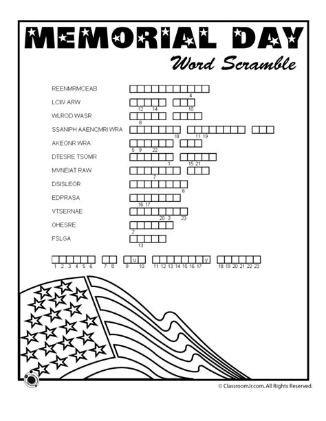 Memorial Day Free Printables Printable Word Searches