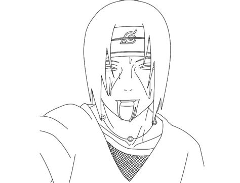 Coloriage Uchiha Itachi Télécharger Et Imprimer Gratuit Sur