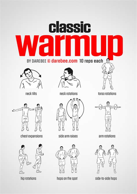 Classic Warmup Workout Warm Up Warm Ups Before Workout Stretches Before Workout
