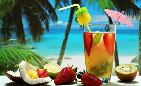 Tropical Drinks Tropical Drinks Lekker Yummy Summer Drinks Summertime Drinks Summer