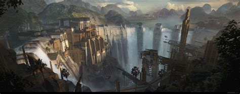 An Artists Rendering Of A Futuristic City Surrounded By Mountains And