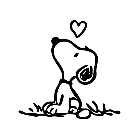 Snoopy Love Graphics Svg Dxf Eps Png Cdr Ai Pdf Vector Art Etsy