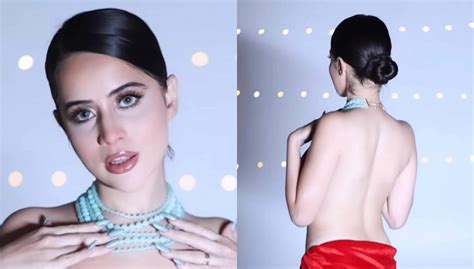 After Mirrors Urfi Javed Covers Her Chest With Glitter And Goes Bareback Sends The Internet