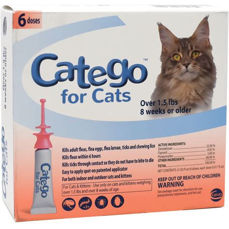 Catego Flea And Tick For Cats Over 15 Lbs 6 Month