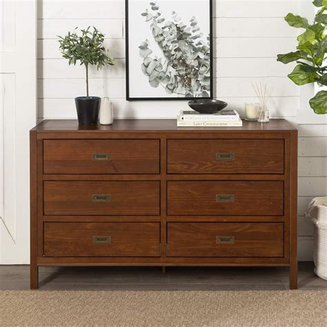 Home Accent Furnishings 57 Classic Solid Wood 6 Drawer