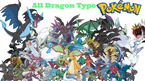 All Dragon Type Pokemon Includes Mega Evolution Youtube