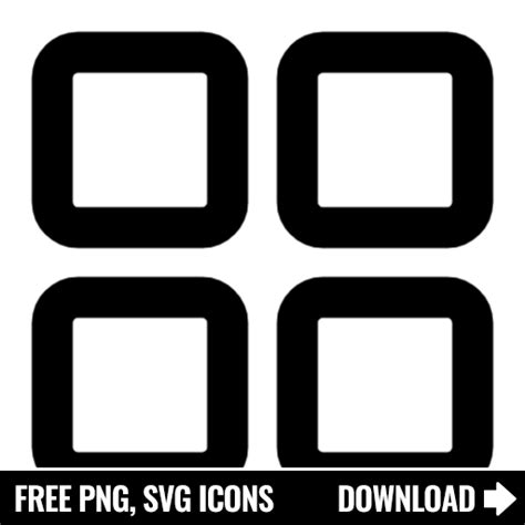Free 4 Squares Svg Png Icon Symbol Download Image