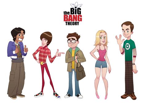 Artstation The Big Bang Theory Character Design Rafael Gandine Big Bang Theory Characters