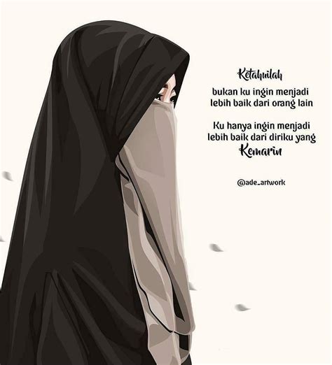 61 Gambar Kartun Muslimah Cantik Terbaru 2019