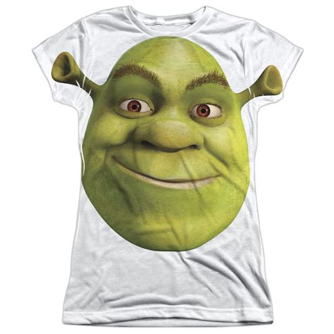 Shrek Shrek Head Juniors Sublimation Shirt