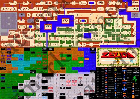 Legend Of Zelda Map With Secrets Maping Resources