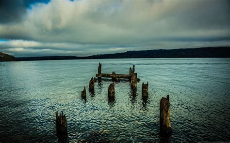 An Old Dock In The Lake Macbook Air Wallpaper Download Allmacwallpaper