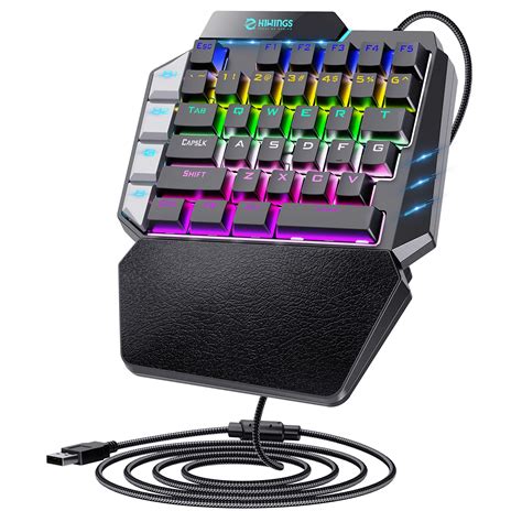 Buy One Handed Rgb Gaming Keyboard Hiwings Blue Switch Backlight Mini